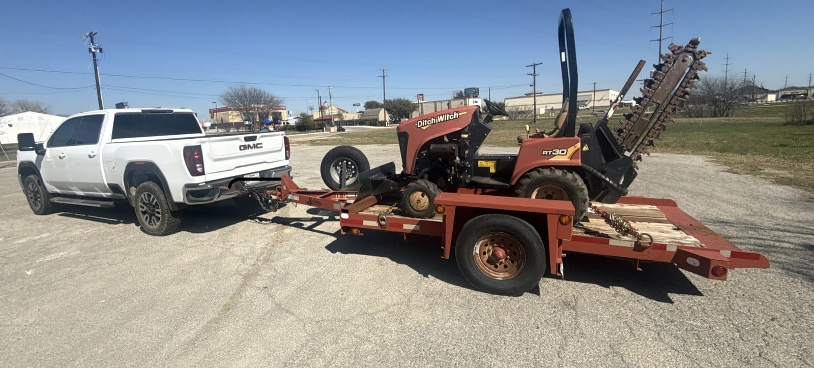 Electrical trenching and installation work near Abilene, TX